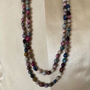 VNTG 64” multi color necklace